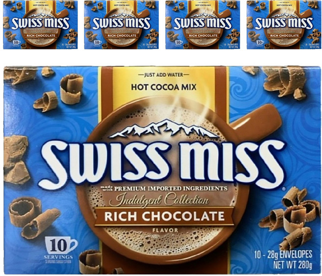 SWISS MISS 香醇牛奶可可粉, 28g, 10入, 5盒