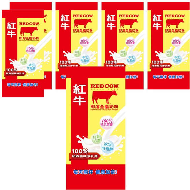 RED COW 紅牛 即溶全脂奶粉, 500g, 6包