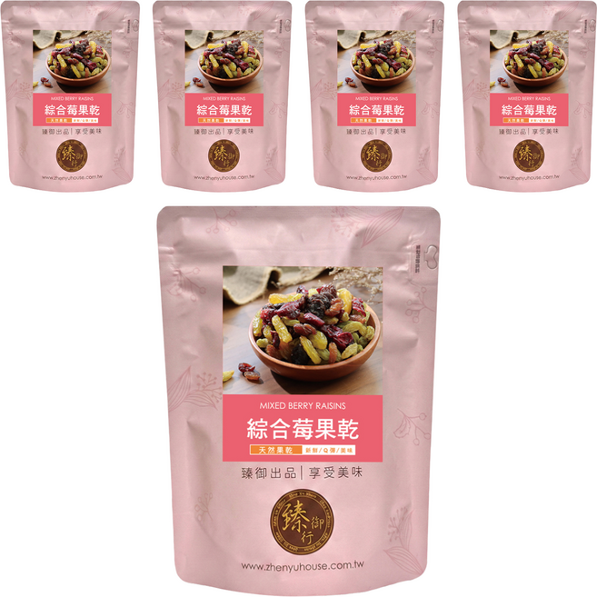 臻御行 綜合莓果乾, 5包, 300g