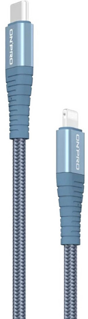 ONPRO 充電線 UC-MFIC2L, 天峰藍, 1條, 120cm