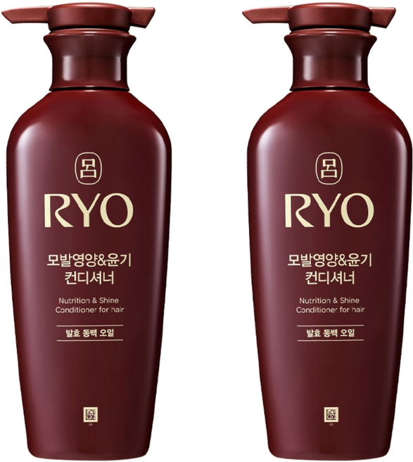 RYO 呂 秀髮營養光澤發酵山茶花油潤髮乳, 400ml, 2瓶