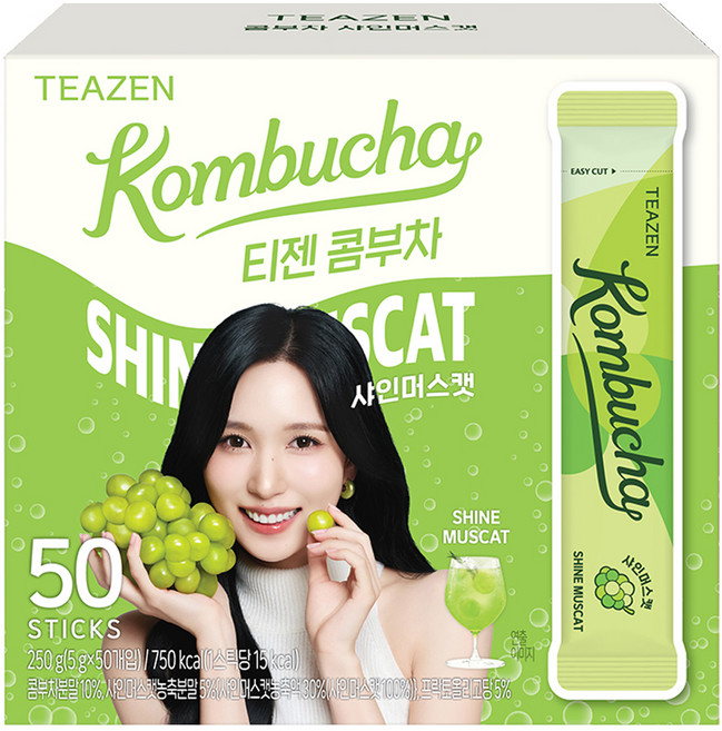 TEAZEN 茶禪 康普茶 麝香葡萄風味, 1個, 5g, 50入