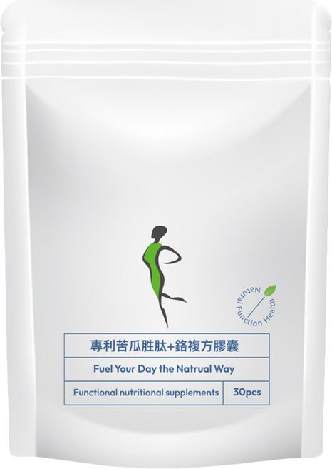 苦瓜胜肽 + 鉻複方膠囊 500mg, 1個, 30顆
