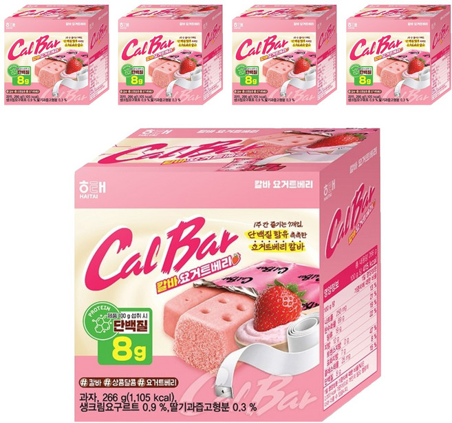 HAITAI 海太 Calorie Balance 優格莓果 7入, 266g, 5個
