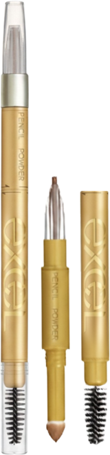 日本 excel 3合1持久造型眉筆 0.45g, 1支, PD10 紅莓棕