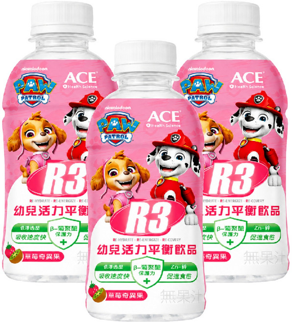 Glory Nutria 維維樂 R3幼兒活力平衡飲 草莓奇異果口味, 350ml, 3瓶