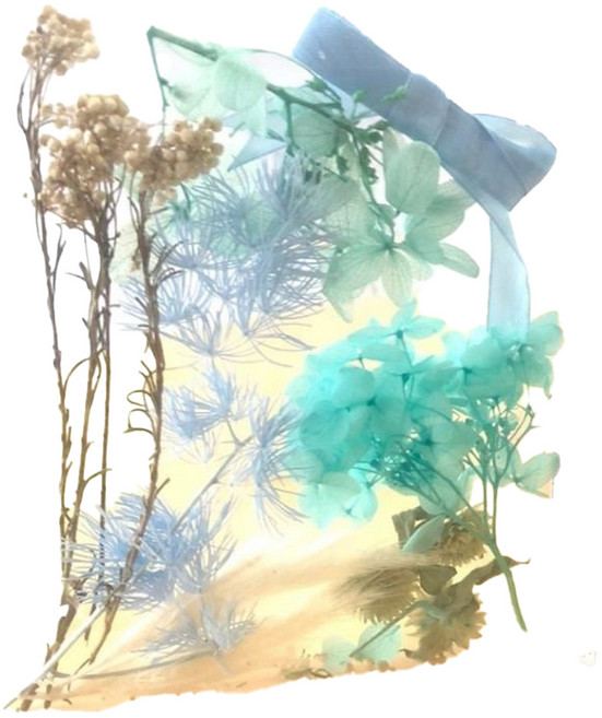 A-ONE 匯旺 浮游花DIY花材包 3包, 藍色情海
