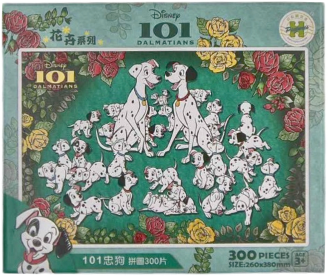 HUNDRED PICTURES 百耘圖 花卉系列拼圖 HPD0300S-184 26 x 38cm 3歲以上適用 254g, 101忠狗, 300片, 1盒