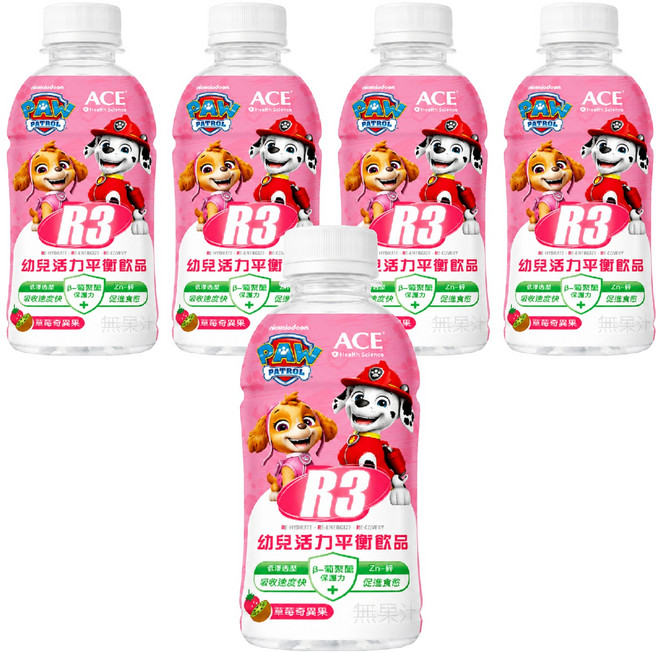 Glory Nutria 維維樂 R3幼兒活力平衡飲 草莓奇異果口味, 350ml, 5瓶