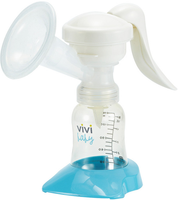 vivibaby 電動 + 手動雙用蘋果機吸乳器 #3900, 銀白色, 1盒