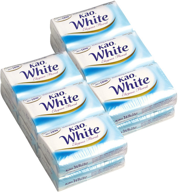 Kao 花王 White 台灣公司貨 香皂 優雅花香, 130g, 12個