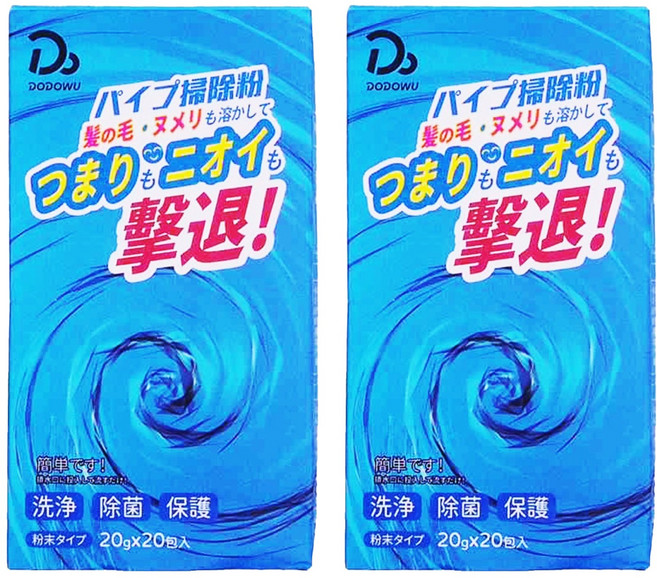 DODOWU 嘟嘟屋 強效管道疏通粉 20包, 400g, 2盒
