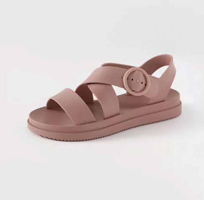 ChakanShoes 女款輕量橡膠平底涼鞋 SDACR2d114, 235mm, 粉色