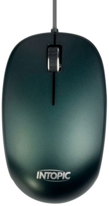 INTOPIC 廣鼎 飛碟 Wired 滑鼠 綠色 1000 DPI MS-099 光學