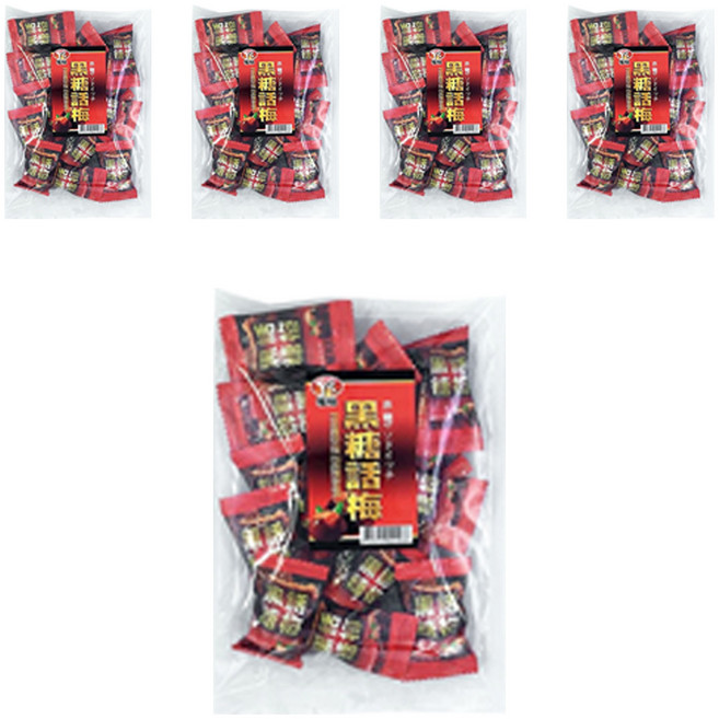 楢栩 黑糖話梅糖, 100g, 5袋