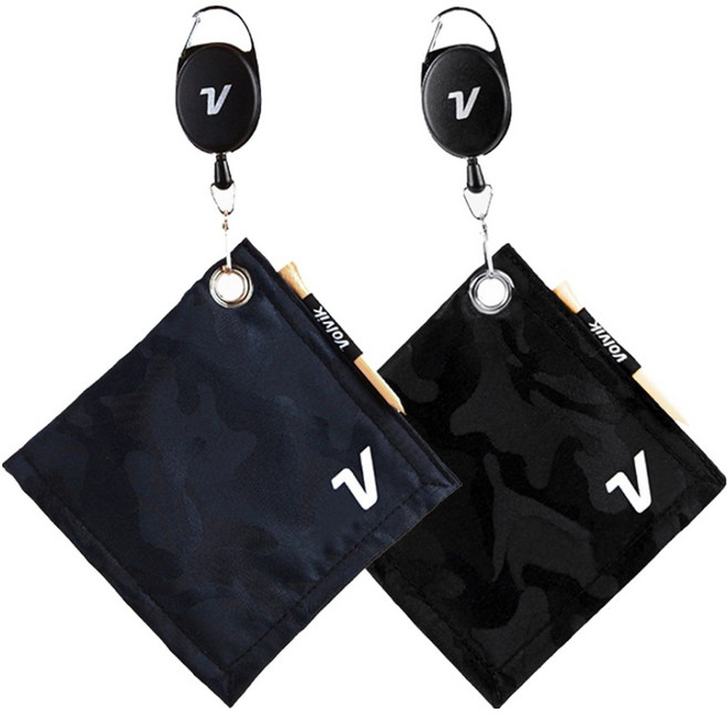 Volvik VBFP 迷彩伸縮毛巾 2款, 1套, 黑色 + 海軍藍