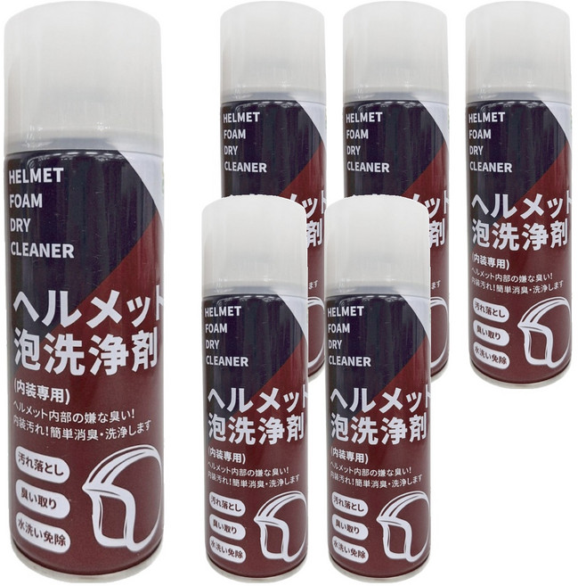 CLH 安全帽泡泡清潔慕斯 6瓶, 450ml, 1組