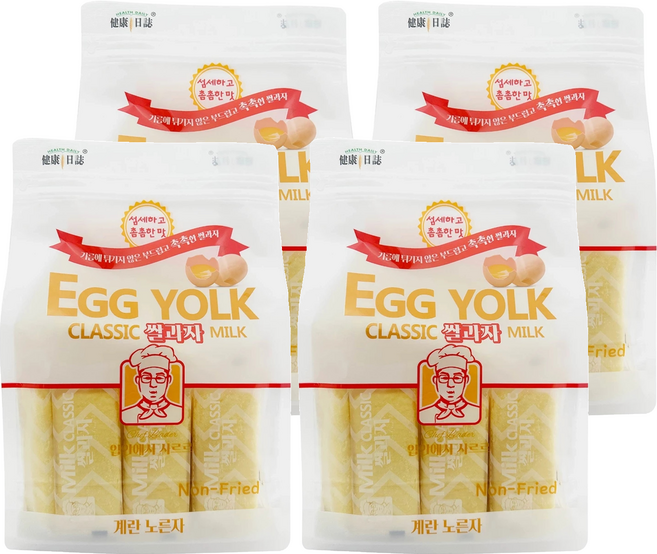 HEALTH DAILY 健康日誌 韓式米餅 蛋黃, 240g, 4個