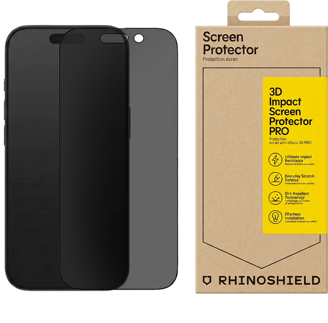 RHINOSHIELD 犀牛盾 2.0 防窺抗藍光 3D壯撞貼 黑邊, 1個