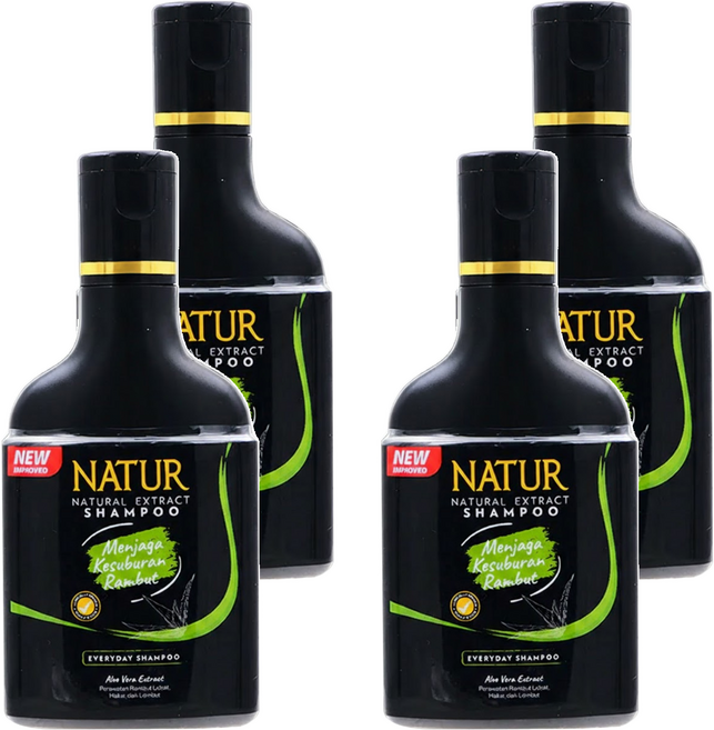 峇里島NATUR 洗髮精 蘆薈, 140ml, 4瓶