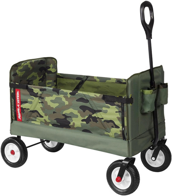 RADIO FLYER 迷彩先鋒三合一 全地形折疊拖車, 迷彩, 1個, 1.5歲