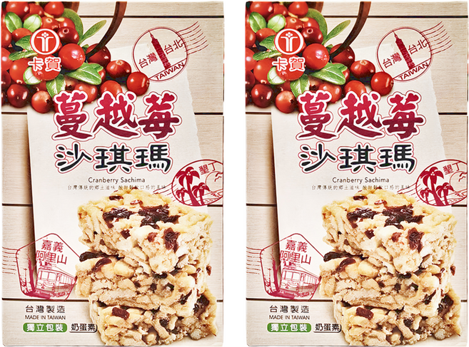 卡賀 蔓越莓沙琪瑪, 150g, 2盒