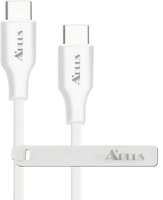 APLUS Type-C-Type-C 快充傳輸線, 2m, 白色, 1條