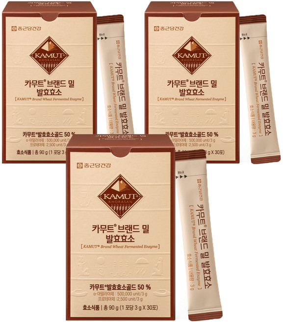 Chong Kun Dang 鍾根堂 Kamut品牌小麥發酵酵素 30入, 90g, 3個