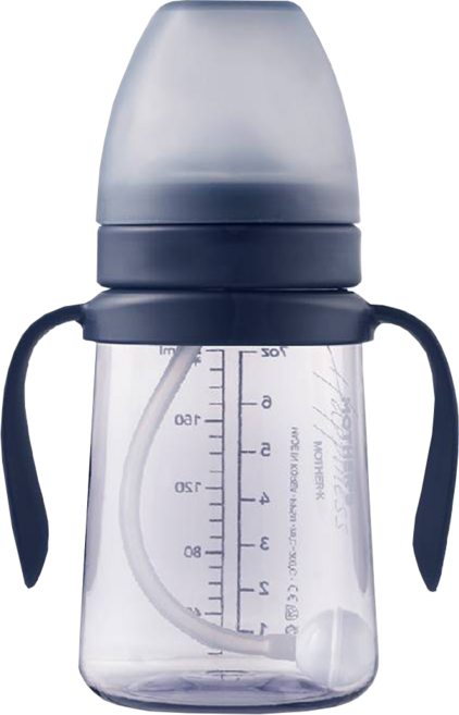 MOTHER-K 精粹極簡PPSU學飲吸吸杯, 200ml, 1個, 夜幕藍