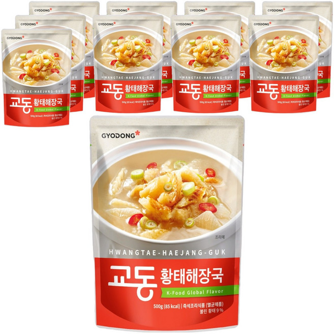 GYODONG 校洞 明太魚活力湯調理包, 500g, 10包