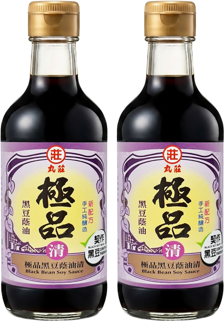 丸莊醬油 極品黑豆蔭油清, 300ml, 2瓶