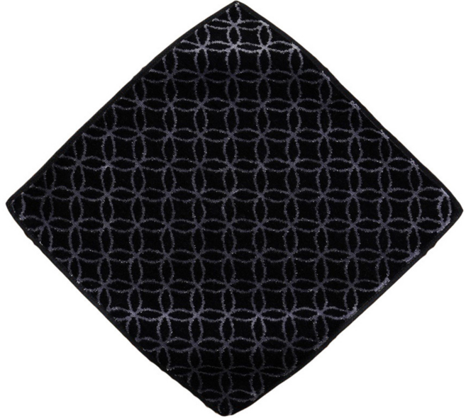 imabari towel 今治毛巾 日本藤高今治 瞬吸速乾七寶系純棉方巾, 黑色, 2條