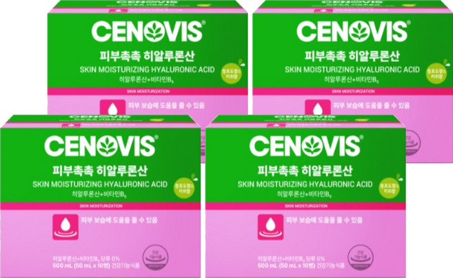 CENOVIS 水潤玻尿酸維生素B6飲, 40瓶, 50ml