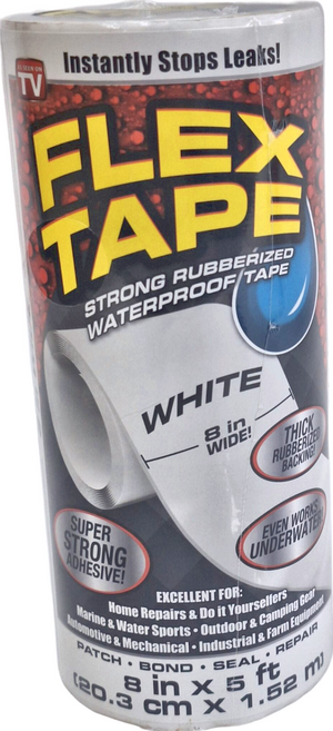 FLEX TAPE 強固修補膠帶 8吋寬版 TFSWHTR0805 白色, 1個