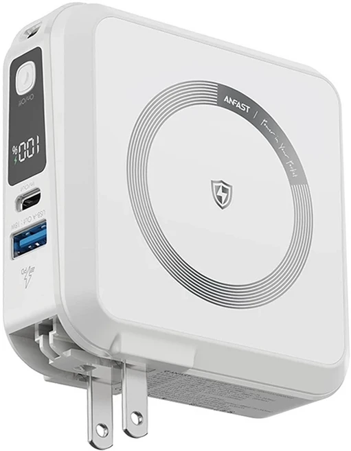 ANFAST 閃極 幻界 極磁多功能行動電源 20W Type-C, AF-P10MS, 白色