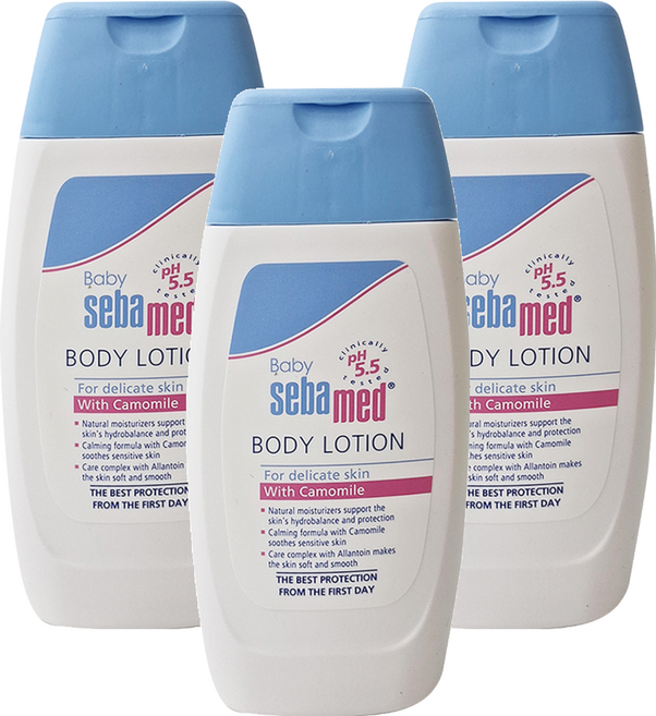 Baby sebamed 施巴 嬰兒潤膚乳液, 200ml, 3瓶