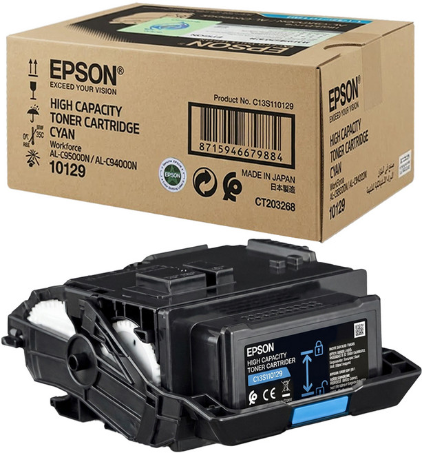 EPSON 原廠高容量碳粉匣 C13S110129 C9400 C9500適用 列印張數12300張, 藍色, 1個