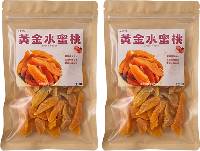 伊貝果然 黃金水蜜桃, 2個, 180g