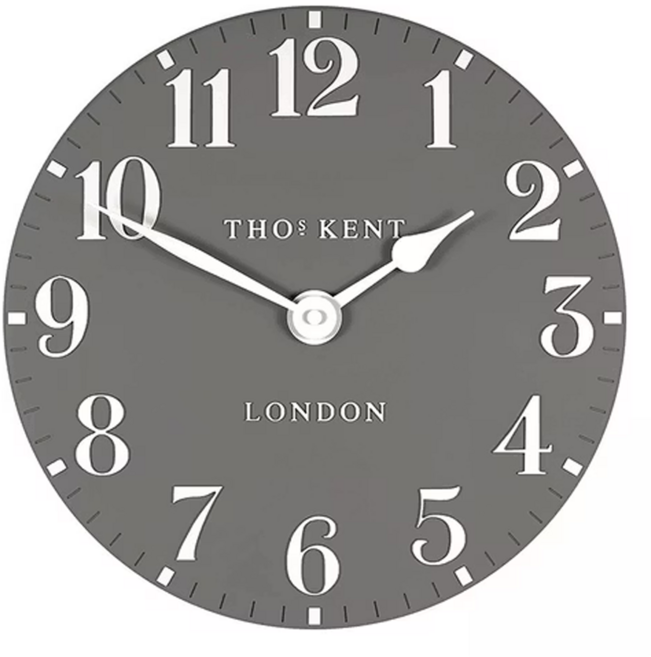 英國 THOMAS KENT 經典 Arabic 30cm 靜音壁鐘 海豚灰色 英倫風 客廳玄關 T10122H61