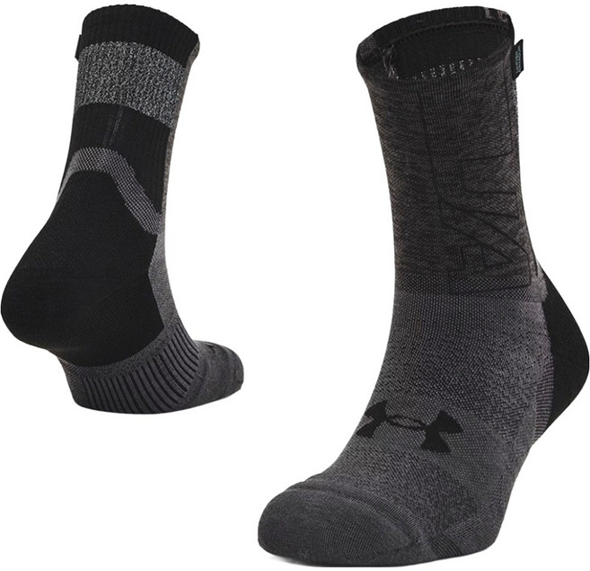 UNDER ARMOUR 安德瑪 男款 UA Armour Dry 跑步中筒襪 1361156-001