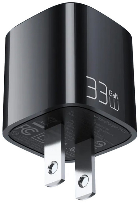 TOTU 拓途 33W 氮化鎵 雙埠 Type-C USB-A PD 快充 充電器 飛速系列 黑色 HC-3-CU 4.8 x 3.2 x 3.2cm 42g 1個