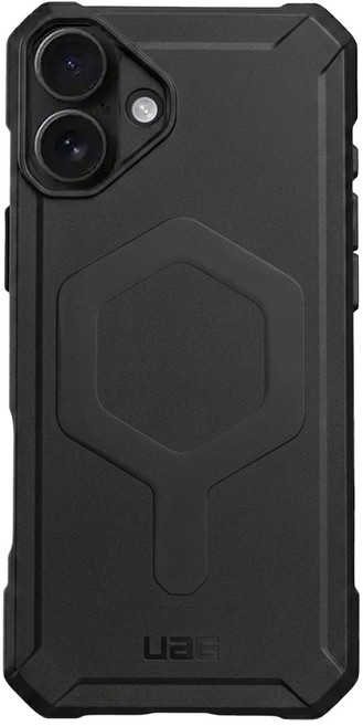 UAG 智慧型手機 耐衝擊 保護殼 iPhone 16 Plus MagSafe 輕量 邊角軟墊設計 支援無線充電 可搭手機掛繩 黑色 原廠保固1年