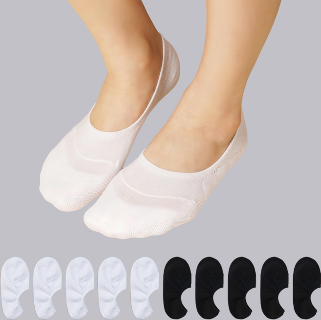 Sockpiens 女用 防滑 前腳掌加強 隱形襪 10雙組