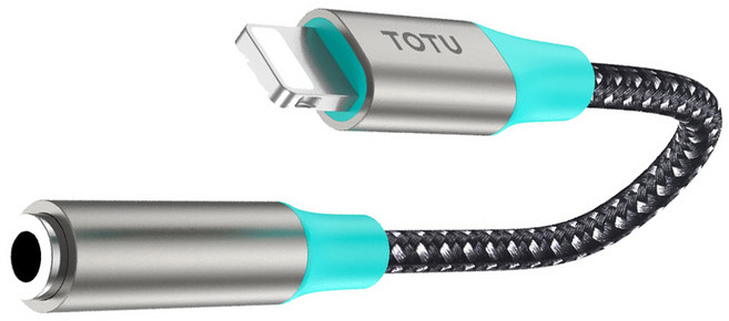 TOTU 拓途 Lightning轉3.5mm轉接頭轉接線音頻轉接器 聽歌線控通話 6g, AD-3系列, 1個