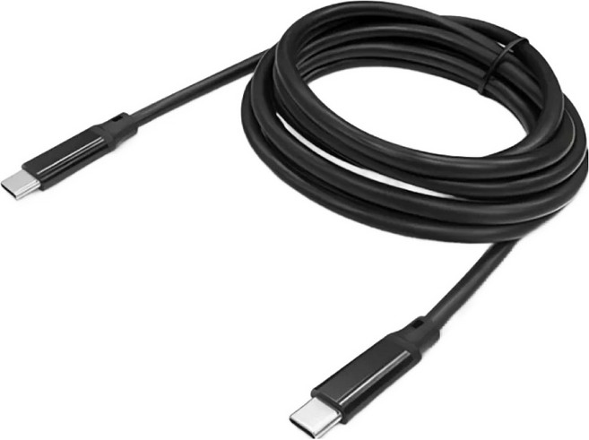 台灣 UNI STAR USB3.1 Gen2 C-C 4K影音100W快充線, 1m, 黑色, 1條