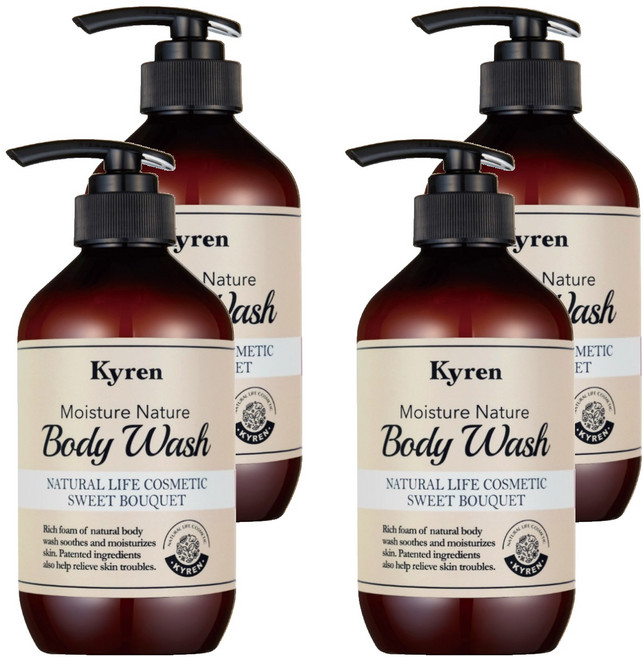 Kyren 保濕身體乳 Sweet Bouquet, 500ml, 4瓶