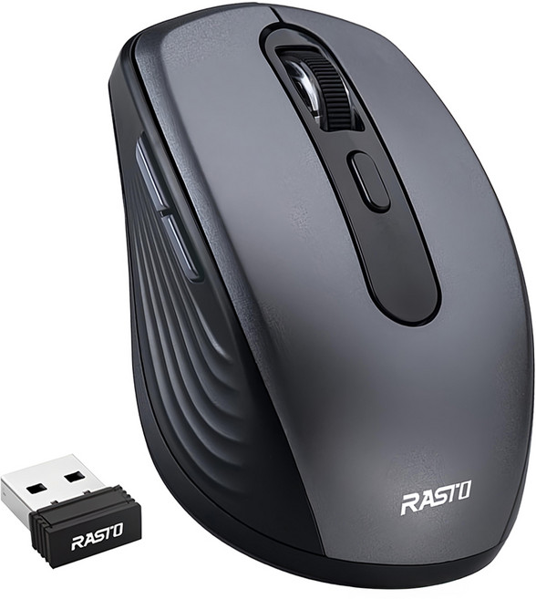 RASTO 銀翼六鍵式超靜音無線滑鼠, RM29, 銀翼