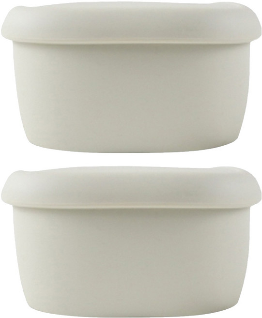 SiliPot 鉑金矽膠 冰溫嚐鮮盒 M, 330ml, 燕麥奶色, 2個