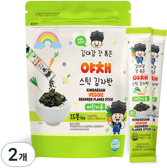 孩童款蔬菜海苔酥隨身包, 150g, 2袋