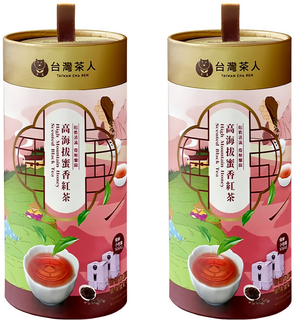 台灣茶人 100% 好茶 高海拔蜜香紅茶, 50g, 2包, 2罐